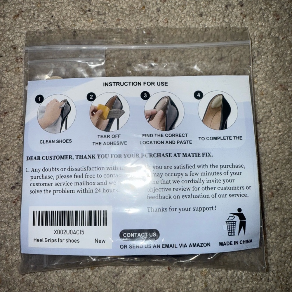 shoe heel liners